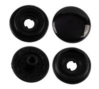 AERZETIX - Set de 35 botones de presión de plástico ∅11 mm - 4 piezas por botón - Ideal para manualidades, costura y ropa infantil - color negro