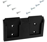 AERZETIX Soporte de pared para 2 baterías herramienta inalámbrica compatible con Metabo 18V / 14.4V sistema CAS/incompatible con Metabo HPT anteriormente Hitachi o baterías antiguas 12V
