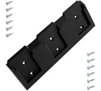 AERZETIX Soporte de pared para 3 baterías herramienta inalámbrica compatible con Metabo 18V / 14.4V sistema CAS/incompatible con Metabo HPT anteriormente Hitachi o baterías antiguas 12V