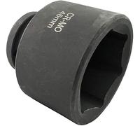 AERZETIX - Vaso de impacto - Punta de atornillado - Corta - 3/4x46mm - para llave de impacto/trinquete manual/neumático - Cuerpo cilíndrico - Hexagonal/6 lados Allen - en acero CR-MO - Negro - C45061