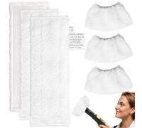 Aerzouser 6 paños de repuesto para limpiador de vapor, juego de paños de microfibra para limpiador de vapor SC1 SC2 SC3 SC4 SC5 limpiador de vapor, compatible con accesorios de limpieza de vapor