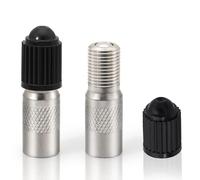 Aerzouser Extensión de válvula para coche y scooter, 27 mm, 2 cubiertas núcleo, alargador de válvula