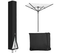 Aerzouser Funda protectora para tendedero (170 cm, 420D, con cremallera y cordón, resistente a la intemperie, resistente a los rayos UV, con bolsa de almacenamiento)