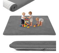 AESEMYYZ 2cm Extra Grueso Tapete Bebé de Espuma Actividades Infantil, Gris Oscuro Colchoneta Bebe Suelo, Manta Juegos Bebés para Parque y Suelo Antideslizante, Gateo y Tummy Time Ideal