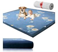 AESEMYYZ Alfombra Bebe Acolchada, 2cm Alfombra Bebe Gruesa Antideslizante, Tapete Bebes 100 x 120 cm Tapete Actividades de Interior, Alfombras Juegos Bebes, Recién Nacido