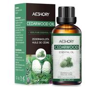 AESHORY Aceite Esencial de Cedro 50ML, Natural Aceite de Aromaterapia de Cedro, Aceites de Fragancia Premium para Humidificador Difusor, Masaje, Baño, Cuidado la Piel, Relajación y Calma