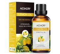 AESHORY Aceite Esencial de Limón 50ML, Natural Aceite de Aromaterapia de Limón, Aceites de Fragancia Premium para Humidificador, Masaje, Baño, Cuidado la Piel, Relajación y Calma
