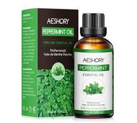 AESHORY Aceite Esencial de Menta 50ML, Natural Aceite de Menta, Aceites de Fragancia Aromaterapia Premium para Humidificador, Masaje, Baño, Cuidado la Piel, Relajación y Calma