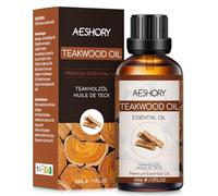 AESHORY Aceite Esencial de Teca 50ML, Natural Aceite de Teca, Aceites de Fragancia Aromaterapia Premium para Humidificador, Masaje, Baño, Cuidado la Piel, Relajación y Calma