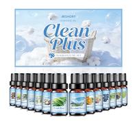 AESHORY Set de Aceites Esenciales de Limpio Más 14 x 5ML, Aceite de Fragancia Limpio Fresco para Humidificador - Limpieza de Abril, Floral Fabuloso, Lluvia Fresca, Despertar de Primavera