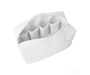 AeSiliFlex Estuche de viaje para herramientas de pelo Dyson Airwrap y Shark Styler, bonito estuche para secador de pelo con almacenamiento de accesorios, bolsa ligera para secador de pelo, White, L