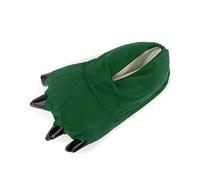 Aeslech Pantuflas unisex para adultos, diseño de garra de animal, divertidas, esponjosas, para disfraz de pata de monstruo, verde oscuro, Medium
