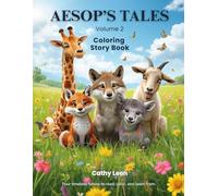 AESOP'S TALES: Volume 2 - Coloring Story Book: A fun collection of four moral tales to read and color