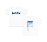 aespa SYNK Parallel Line World Tour Merch Collection Dateback White T-Shirt, Blanco, M-L Unisex Adulto