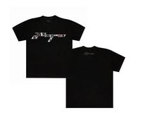 aespa SYNK Parallel Line World Tour Merch Collection Logo T-Shirt, Negro, L-XL Unisex Adulto