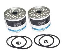 AEspares 2 filtros de aceite de combustible diésel + arandela y junta tórica para coches tractores 7111-296