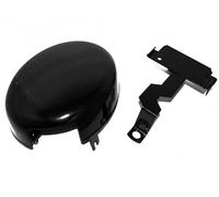 AEspares Compatible con resonador de tapa de filtro de aire Royal Enfield Classic 350 UCE y soporte de montaje