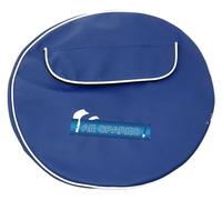 AEspares Compatible con Vespa Blue Spare Stepney Wheel Cover de 10 pulgadas con bolsillo hecho a mano