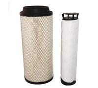 AEspares Juego de elementos de filtro de aire interior y exterior compatible con retroexcavadora 3C 3CX 3D 214 215 216 217 32/915801 32/915802