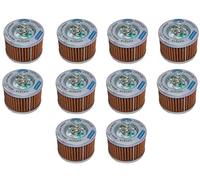 AEspares Kit de 10 filtros de aceite compatibles con Royal Enfield New Classic Reborn Meteor Hunter 350