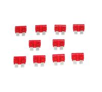 AEspares Kit de repuesto de fusibles de 10 amperios, 10 piezas, color rojo, compatible con Suzuki Samurai 85-95