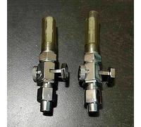 AEspares Par de grifos de latón para tanque de gasolina y combustible 1/8 para Triumph BSA M-20 Norton