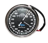 AEspares Réplica de velocímetro de 150 Mph compatible con motocicleta vintage Norton Triumph BSA