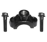 AEspares Soporte de abrazadera de espejo negro compatible con Royal Enfield Bullet Classic 350 500 KAB00031