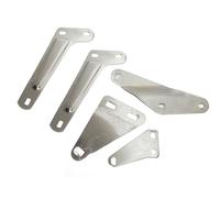 AEspares Soporte de silenciador de escape de acero cromado compatible con motocicletas Royal Enfield