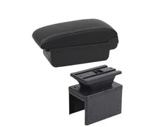 AESRTMJ Compartimento De Almacenamiento Para Piezas Interiores Y Accesorios De Coche Reposabrazos Para Hyundai I20 2021 2022 2023 2024(A1 Negro blanco NOUSB)