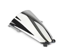 AESRTMJ Deflector De Parabrisas De Doble Burbuja para Motocicleta Protector De Viento para Ducati para Panigale V2 V4 R S V4R V4S 2018 2019 2020 2021 2022(Plata)
