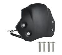 AESRTMJ Deflector De Viento De Aluminio para Carenado Delantero Parabrisas para B&MW R NineT P&URE para Scrambler 2016-2023 R 12 NineT 2023-ON(Negro)