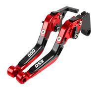 AESRTMJ Manetas De Embrague Freno Ajustables Plegables Y Extensibles Para Motocicletas Para NX650 J-X Para Dominator 1988-1999(Red black)