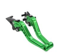 AESRTMJ Manetas De Embrague Y Freno Cortas Para Motocicleta Para SUZUKI GSX-R 600 GSX-R750 2006-2017 GSX-R1000 2009-2015(Verde)