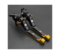 AESRTMJ Manetas De Freno Y Embrague Ajustables Plegables Extensibles Para Motocicleta Para YAMAHA DT125R 1988(Oro)