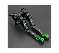 AESRTMJ Manetas De Freno Y Embrague Ajustables Plegables Extensibles Para Motocicleta Para YAMAHA DT125R 1988(Verde)