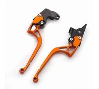 AESRTMJ Palancas De Embrague Y Freno Ajustables De Aluminio CNC Para Aprilia AS4 125 2006 2007 2008 2009 2010(Naranja)