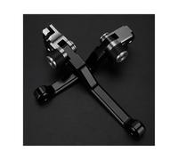 AESRTMJ Palancas De Freno Y Embrague Plegables Aluminio CNC Para Motocicleta Cross Para XR250 2005-2012(NEGRO)