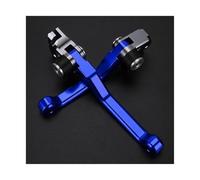 AESRTMJ Palancas De Freno Y Embrague Plegables Aluminio CNC Para Motocicleta Cross Para XR250 2005-2012(Azul)