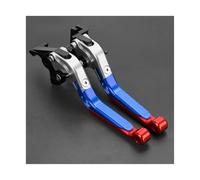 AESRTMJ Palancas De Freno Y Embrague Plegables Extensibles Ajustables Para Motocicleta Para SUZUKI GSX-8S 2023 2024 2025(Blue red)