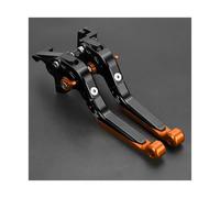 AESRTMJ Palancas De Freno Y Embrague Plegables Extensibles Ajustables Para Motocicleta Para SUZUKI GSX-8S 2023 2024 2025(Naranja negra)