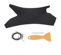 AESRTMJ para B&MW Serie 3 E90 E91 E93 2005-2012 Cubierta De Manija De Panel Puerta Cuero Interior del Automóvil Moldura De Tirador Interior Derecha Izquierda(Right-Black)