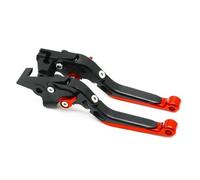 AESRTMJ Para Benelli Para Jinpeng 502 TRK502 TRK 502X 2018-2021 Palancas De Freno Y Embrague Plegables Extensibles Ajustables Para Motocicleta(negro rojo)