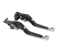AESRTMJ Para Benelli Para Jinpeng 502 TRK502 TRK 502X 2018-2021 Palancas De Freno Y Embrague Plegables Extensibles Ajustables Para Motocicleta(Negro Plata)