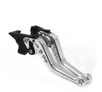 AESRTMJ Para Benelli TNT125 TNT135 2016 2017 Palancas Cortas De Freno Y Embrague Accesorios Para Motocicleta(Plata)