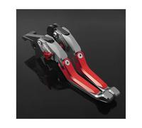 AESRTMJ Para CB750 Para HORNET 2023-2025 5D Accesorios De Motocicleta Palancas Embrague Freno Ajustables(Gray Red)