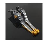 AESRTMJ Para CBR650R 2019-2024 Accesorios De Motor Juego Palancas Freno Y Embrague Manija Plegable Ajustable(Gray Gold)