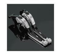 AESRTMJ Para CBR650R 2019-2024 Accesorios De Motor Juego Palancas Freno Y Embrague Manija Plegable Ajustable(Plata Negro)