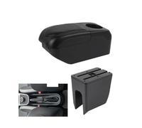 AESRTMJ Para Dacia Para Spring Caja Reposabrazos Para R&enault Para K-ZE Caja Reposabrazos Auto Caja Almacenamiento Central Consola Central(Negro Negro)