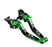 AESRTMJ Para Husqvarna 701 Para Supermoto Para Enduro 2017-2020 Maneta De Freno Y Embrague Extensible Plegable Para Motocicleta(Green black)